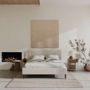 Gestoffeerd bed