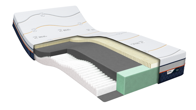 M Line matras Iconic Star 3 met Talalay-latex toplaag en koudschuim, geschikt voor alle slaapposities bij Slaapstudio Eindhov