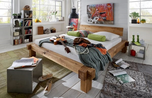 Woodstock Balkenbed II met hoofdeinde Balk II